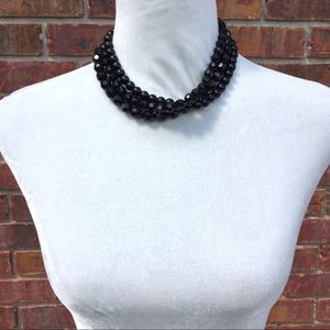 Black Layered Choker Necklace